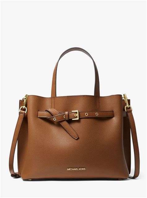 sac emilia michael kors|Emilia Large Pebbled Leather Satchel .